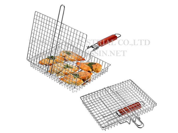 Hot Sale 430 Stainless Steel BBQ Grilling Basket