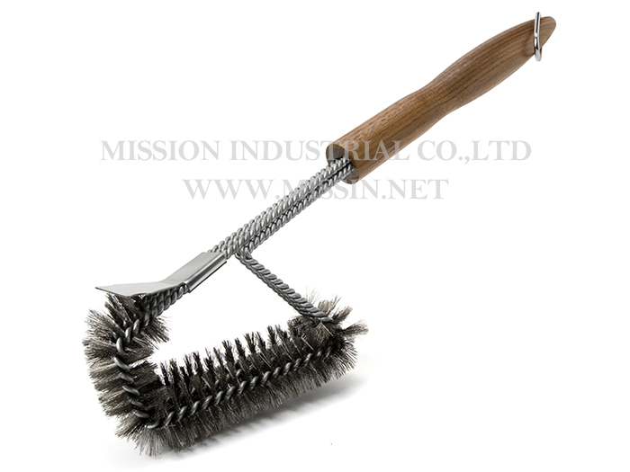 New Barbecue cleaner Grill brush and scraper stainless steel